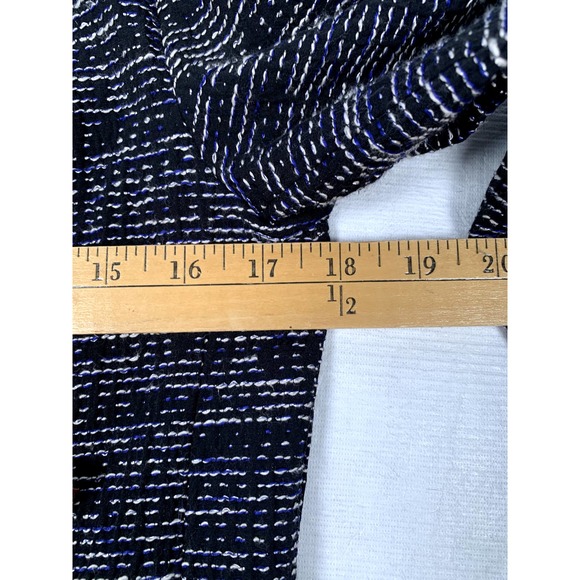 Cabi NWOT Mingle Black Blue White Tweed style Zip Up Woman's Jacket 6‎ - Picture 7 of 9